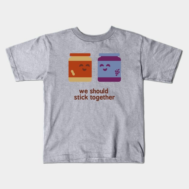 We Should Stick Together Kids T-Shirt by zacrizy